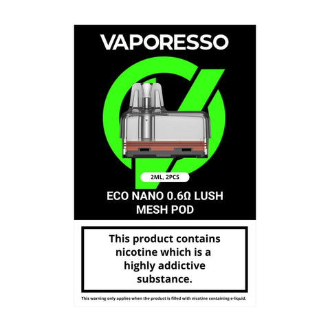 Vaporesso Eco Nano and Eco Nano Pro Replacement Pods (Pack of 2)