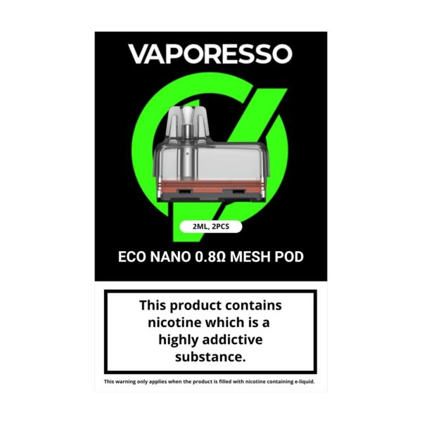 Vaporesso Eco Nano and Eco Nano Pro Replacement Pods (Pack of 2)