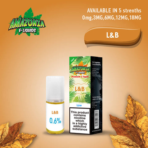 50/50 E-Liquid 10ml By Amazonia