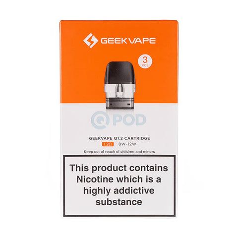 Q Cartridge Replacement Pods by Geek Vape 1.2 Ohm