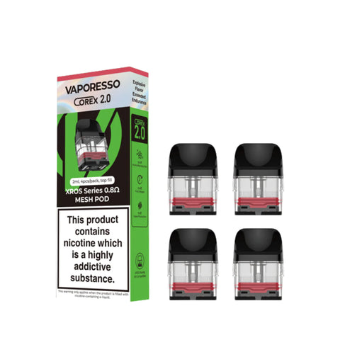 Vaporesso Xros Series Corex 2.0 Version Replacement Pods(Pack of 4)