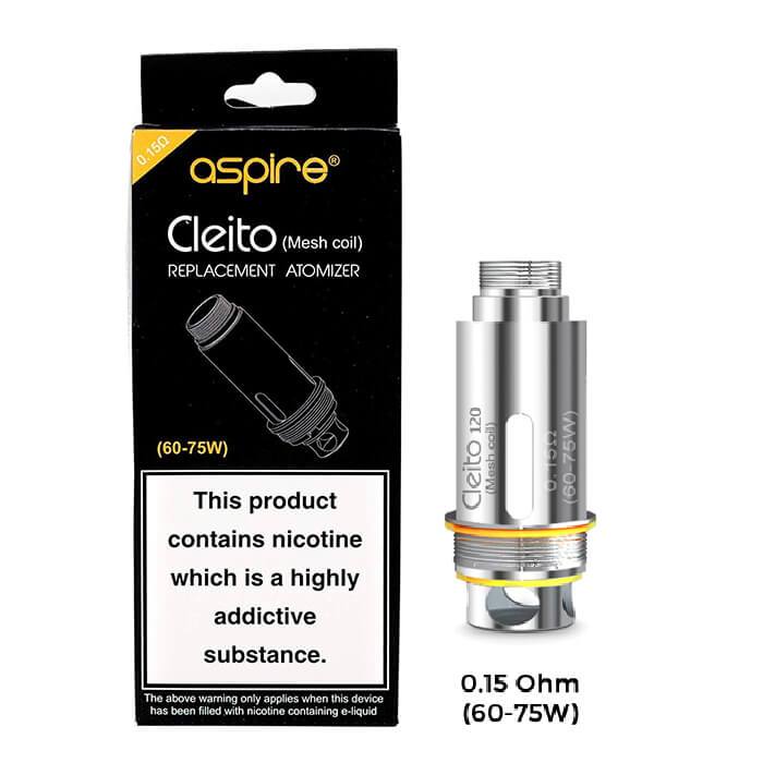 Aspire Cleito 120 Replacement Coils 0.15 Ohm (Pack of 5)