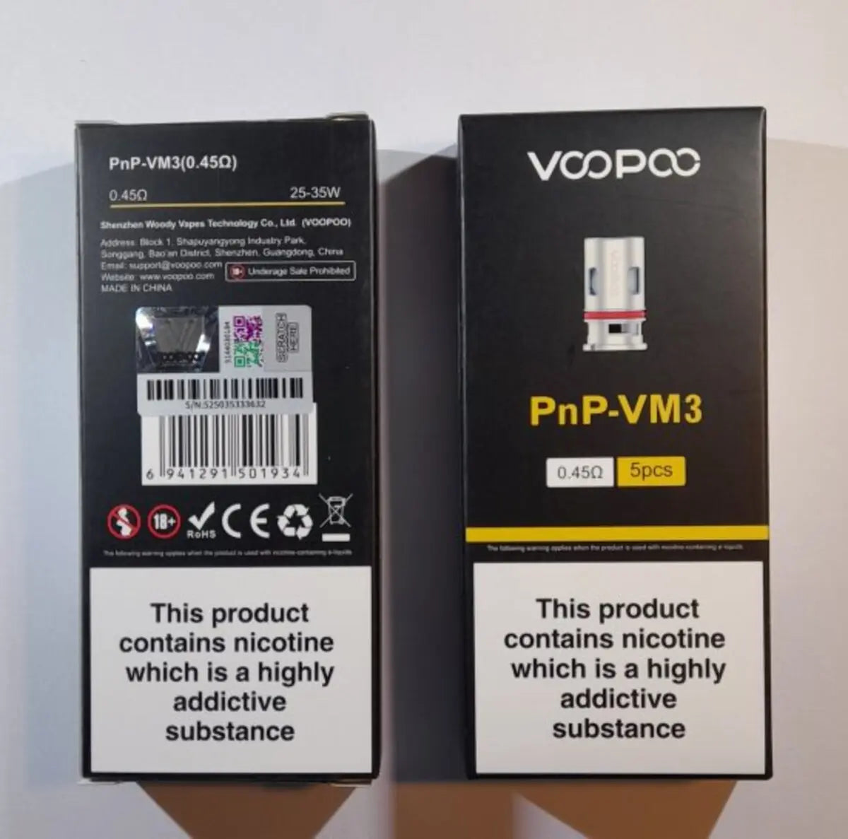 Voopoo PnP-VM3 0.45 Ohm Mesh Coils (Pack of 5)